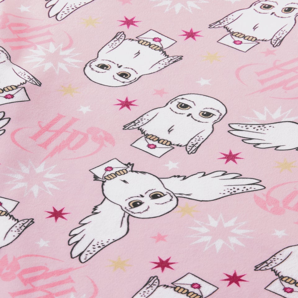 Harry Potter Girls Pink Hedwig Pyjama Set (4-13yrs)