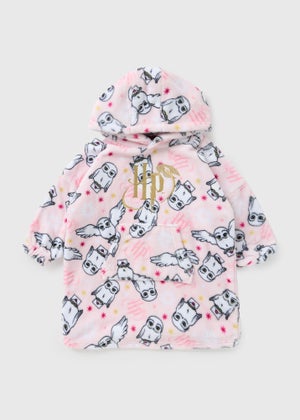 Harry Potter Girls Pink Hedwig Snuggle Hoodies (3-13yrs)