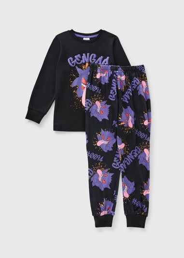Pokemon Boys Black Gengar Pyjama Set (4-13yrs)