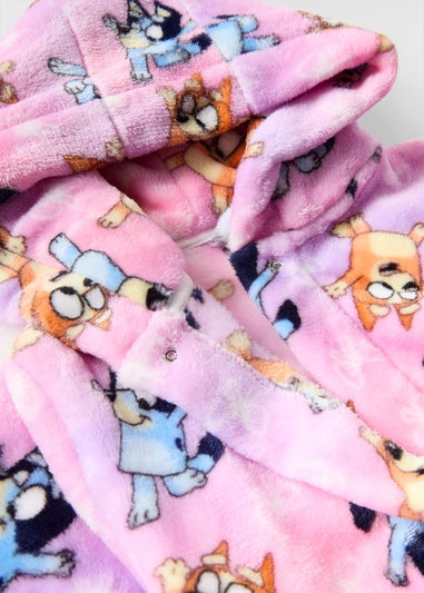 Bluey Girls Pink Dressing Gown (1-7yrs)