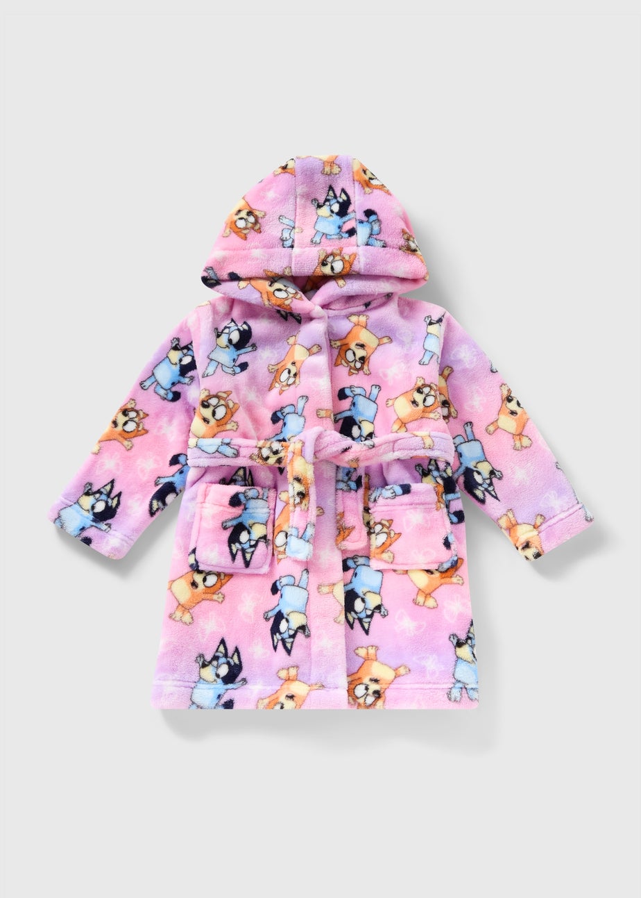 Bluey Girls Pink Dressing Gown (1-7yrs)