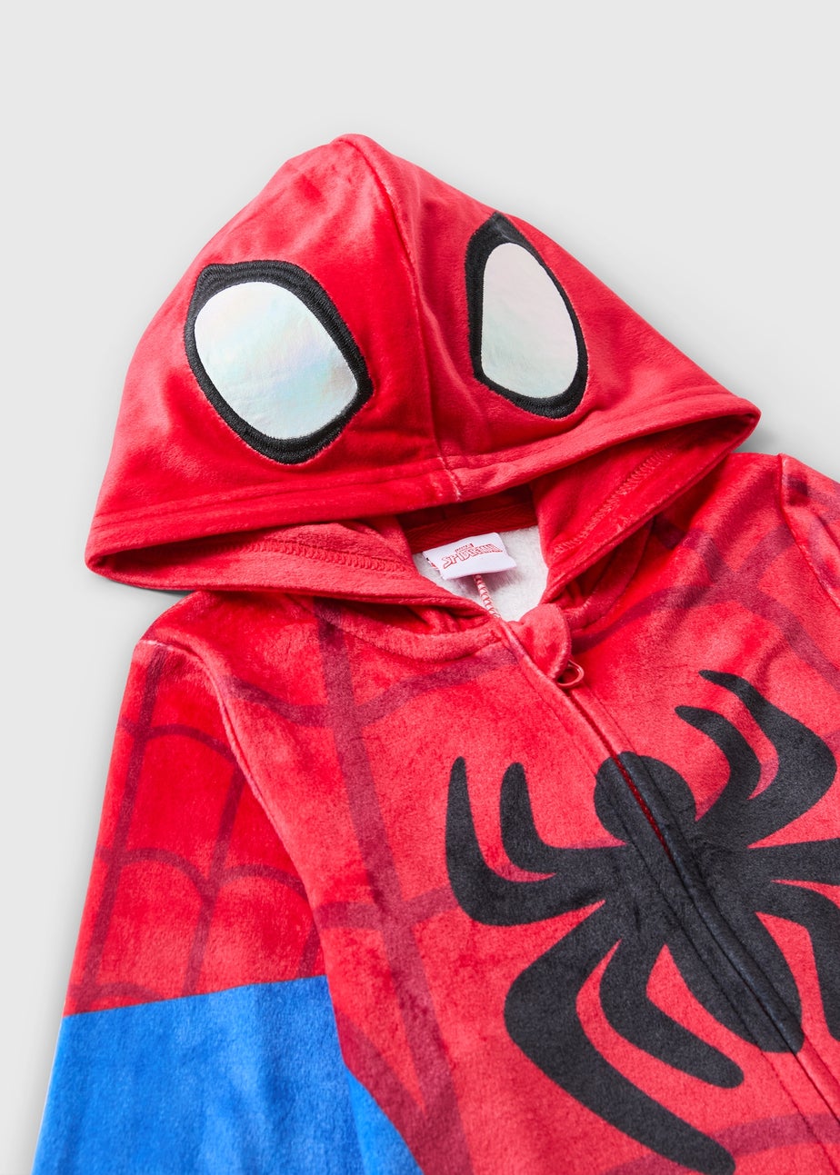 Boys Red Spiderman Onesie (1-7 Years)