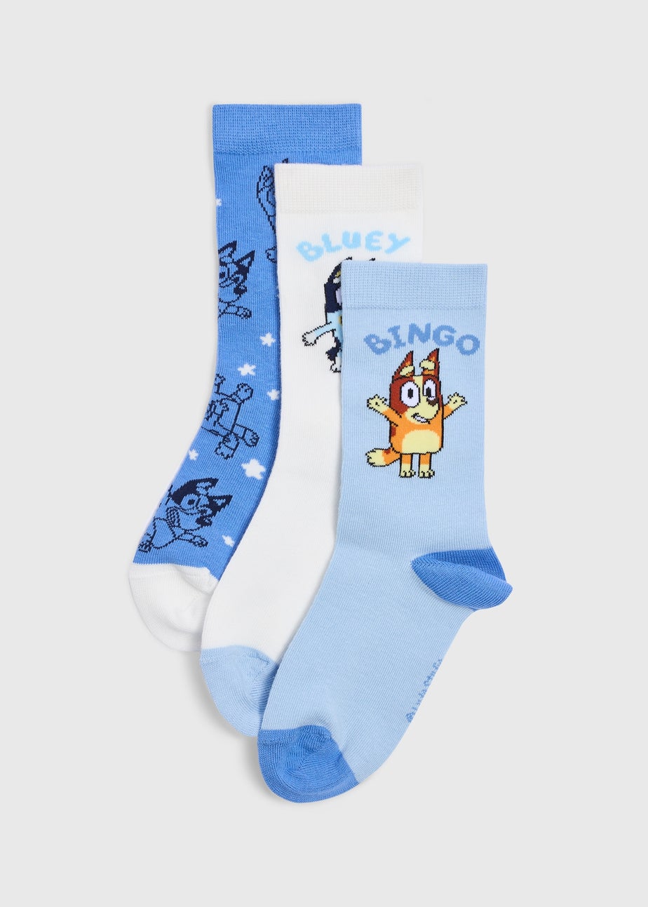 3 Pack Boys Blue Socks