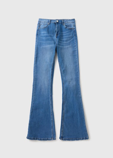 Midwash Kick Flare Jeans