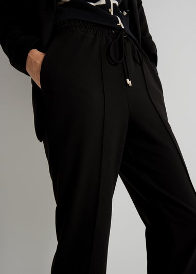 Et Vous Black Ponte Twill Jogging Bottoms