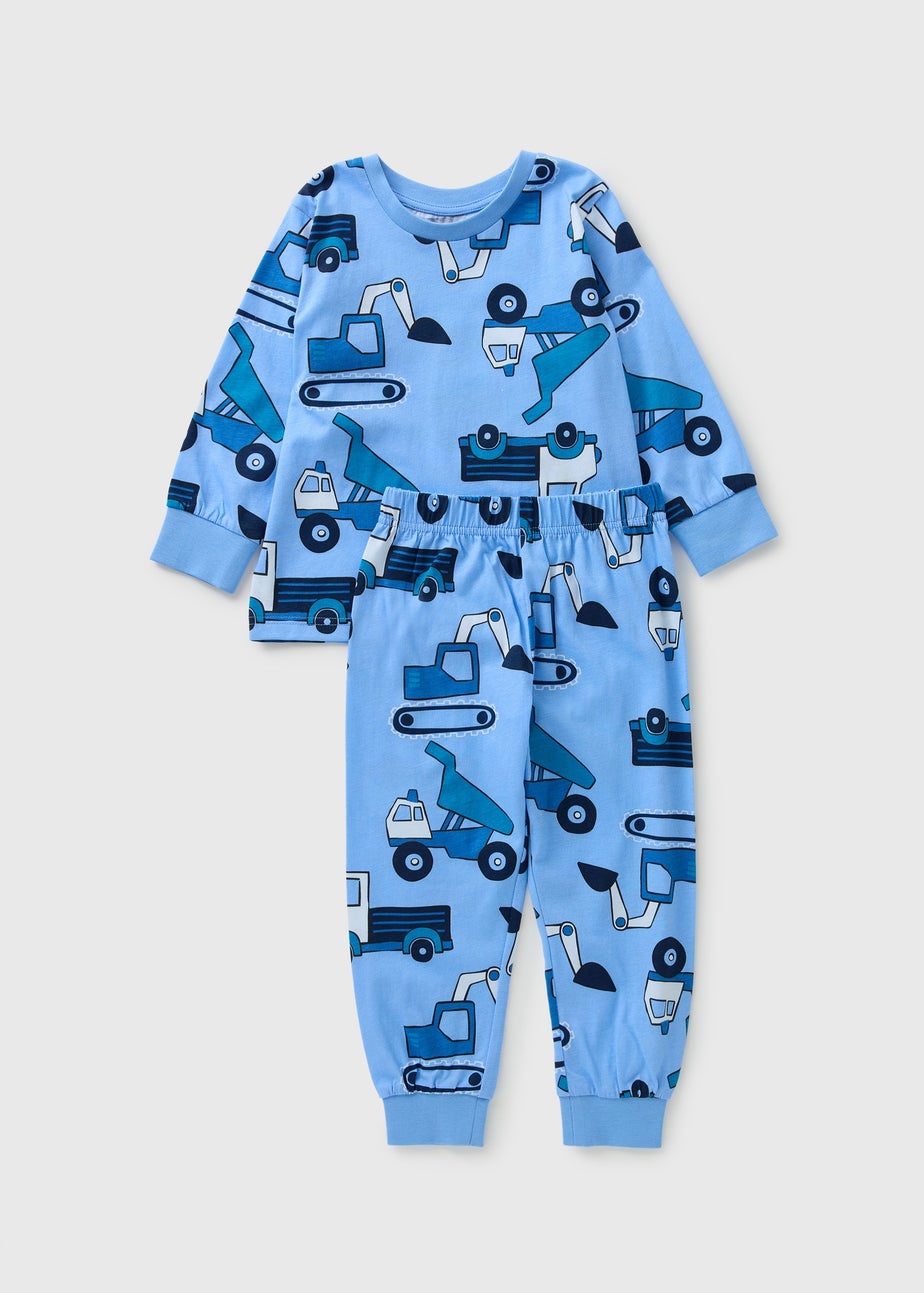 Boys Blue Transport Pyjama Set (1-7yrs)