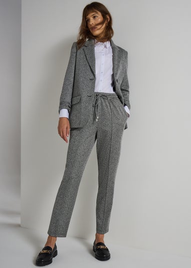 Et Vous Grey Zigzag Ponte Trousers
