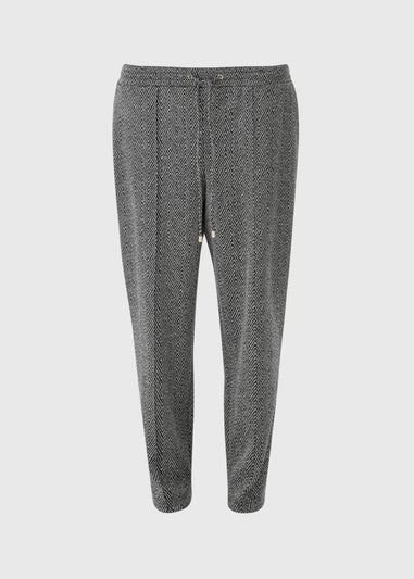 Et Vous Grey Zigzag Ponte Trousers
