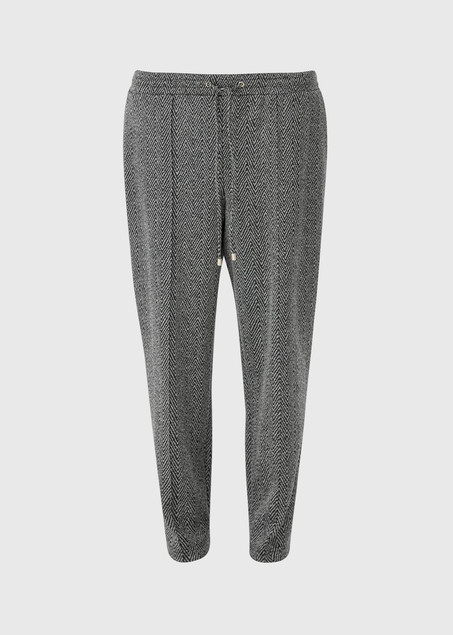 Et Vous Grey Zigzag Ponte Trousers