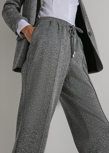 Et Vous Grey Zigzag Ponte Trousers