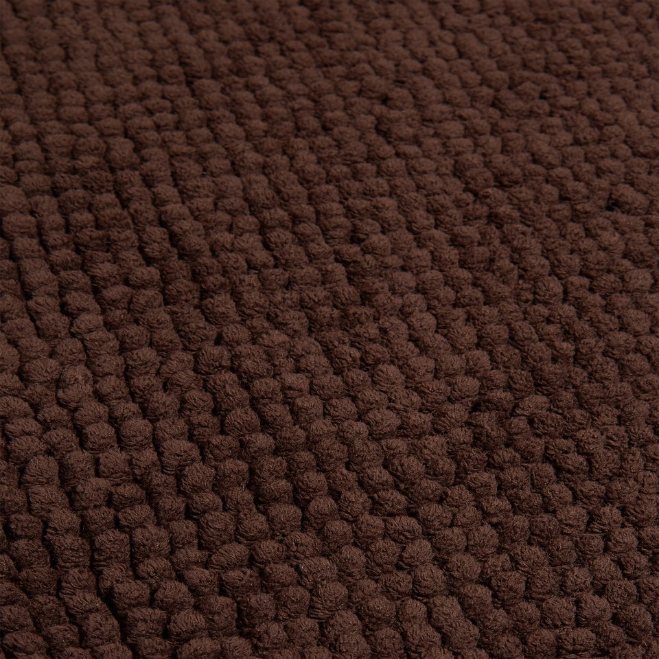 Brown Chenille Bath Mat