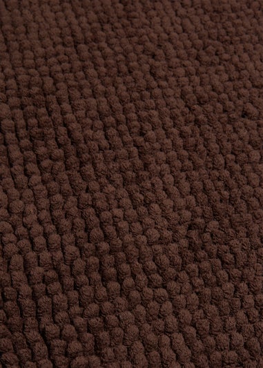 Brown Chenille Bath Mat