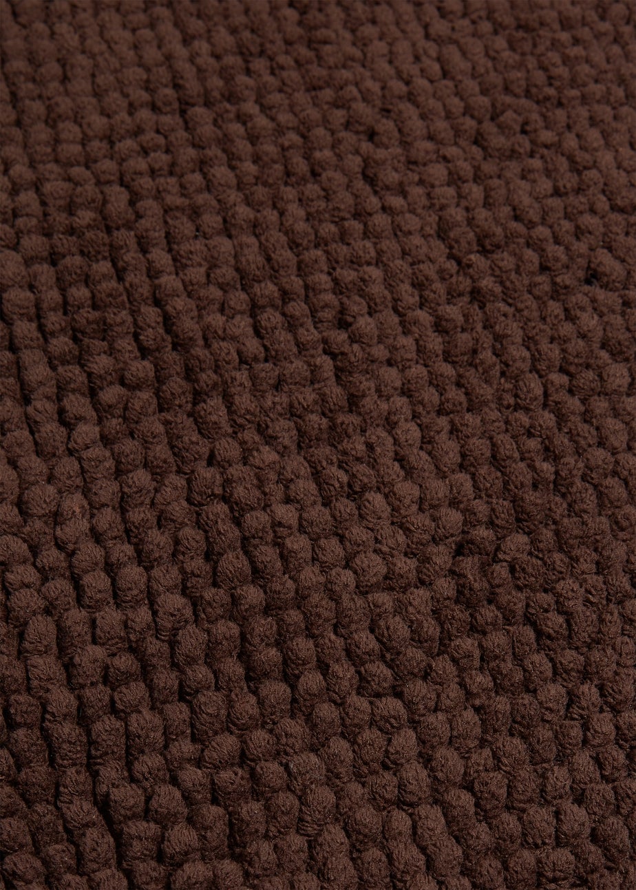 Brown Chenille Bath Mat