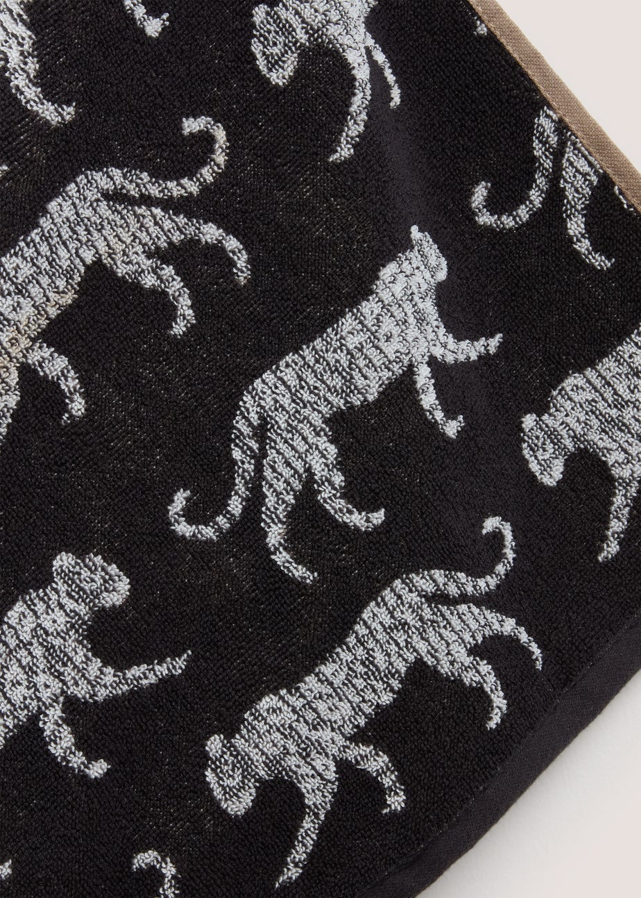 Brown Leopard Hand Towel