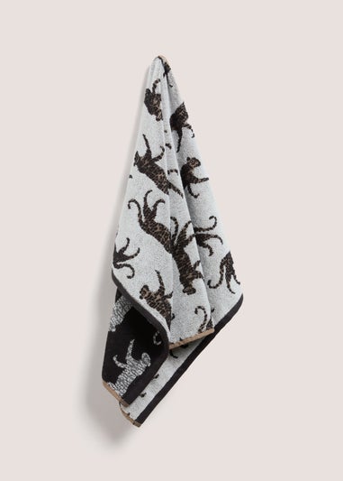 Brown Leopard Hand Towel