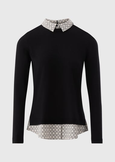 Et Vous Black 2 In 1 Chain Jumper