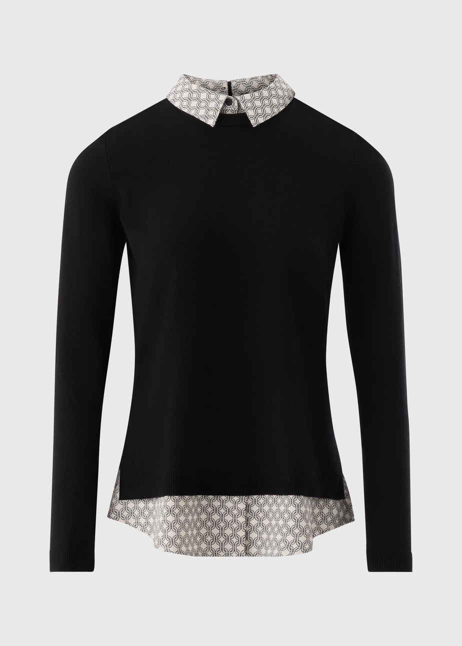 Et Vous Black 2 In 1 Chain Jumper