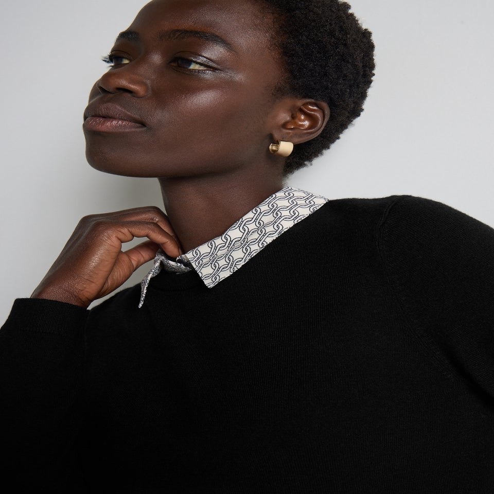 Et Vous Black 2 In 1 Chain Jumper