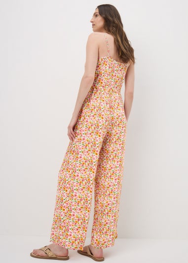 Multicoloured Ditsy Floral Jumpsuit