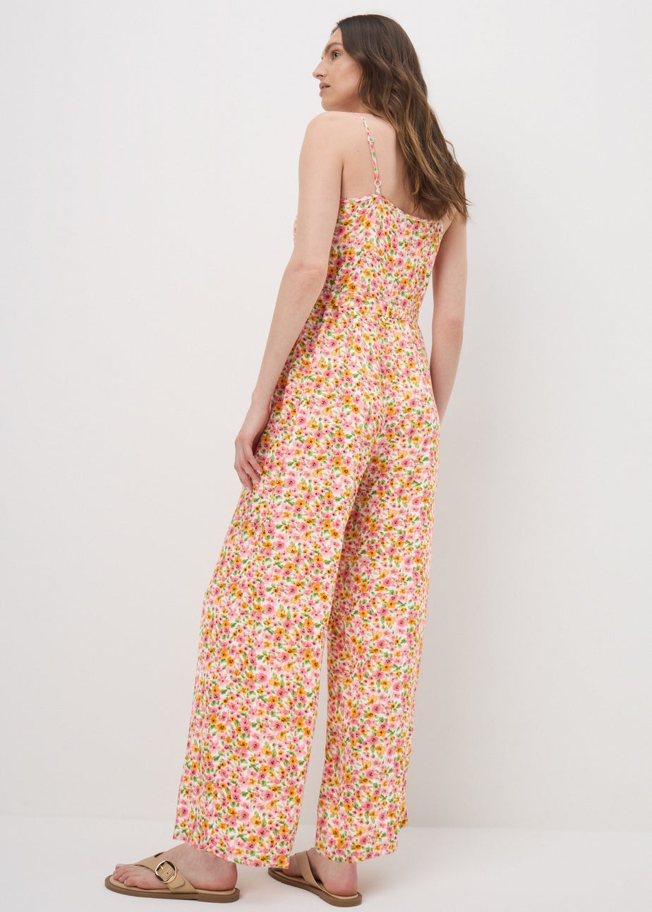 Multicoloured Ditsy Floral Jumpsuit