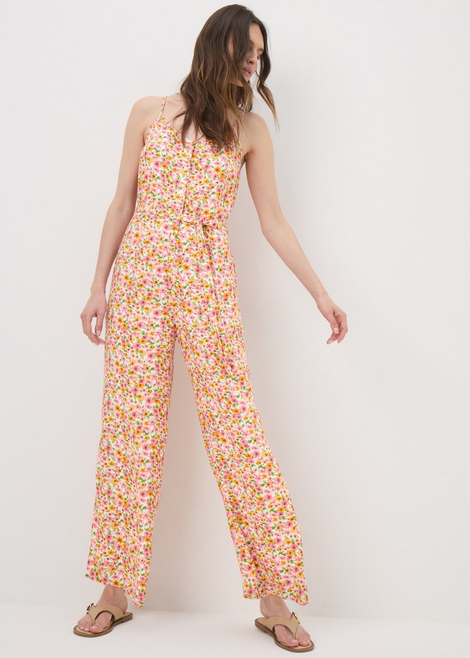 Multicoloured Ditsy Floral Jumpsuit