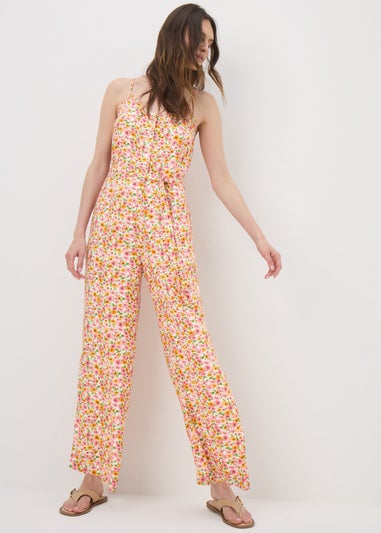 Multicoloured Ditsy Floral Jumpsuit