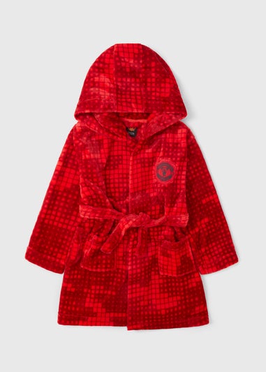 Manchester United Boys Red Dressing Gown (4-13yrs)