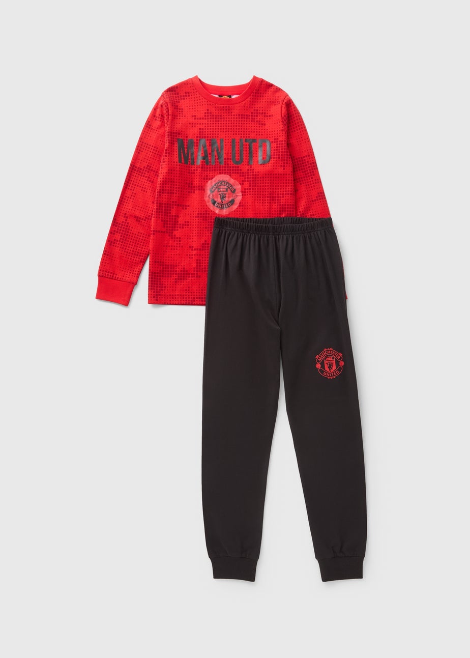 Boys Red Manchester United Pyjama Set (4-13yrs)