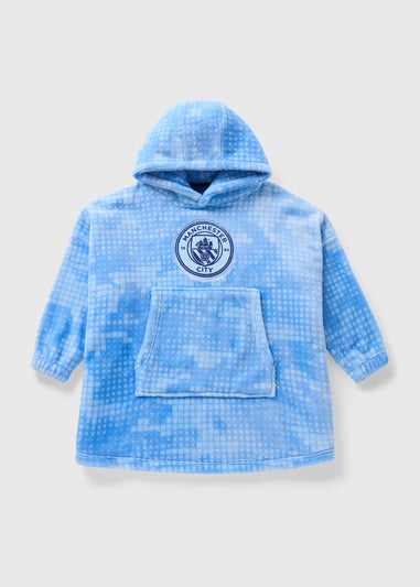 Manchester City Boys Blue Snuggle Hoodie (3-13yrs)