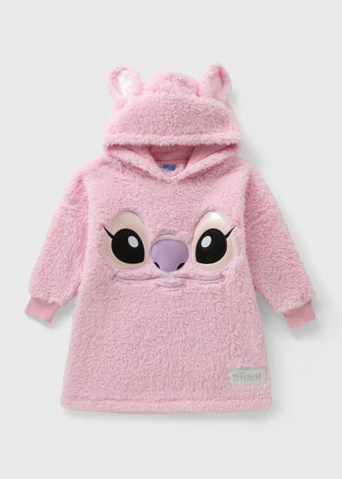 Disney Girls Pink Angel Snuggle Hoodie (3-13yrs)