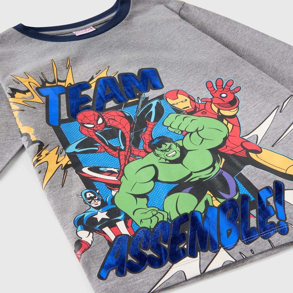 Marvel 2 Pack Boys Blue Pyjama Sets (4-13yrs)