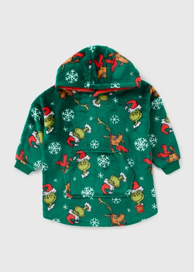 Grinch Kids Green Snuggle Hoodie (3-13yrs)