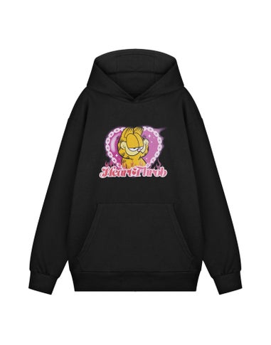 Garfield Heart Throb Black Hoodie