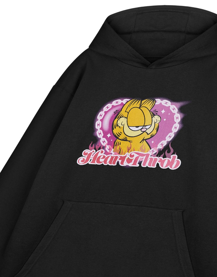 Garfield Heart Throb Black Hoodie