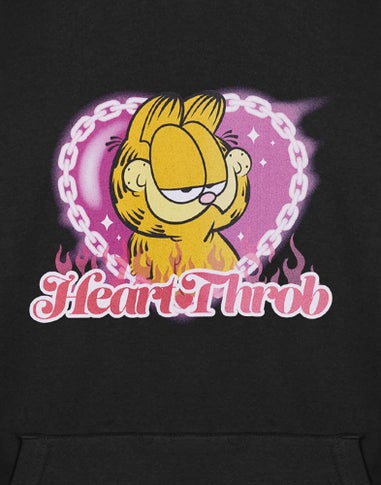Garfield Heart Throb Black Hoodie