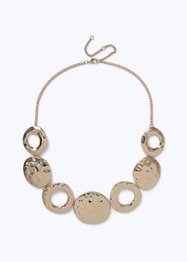 Muse Gold Circle Collar Necklace