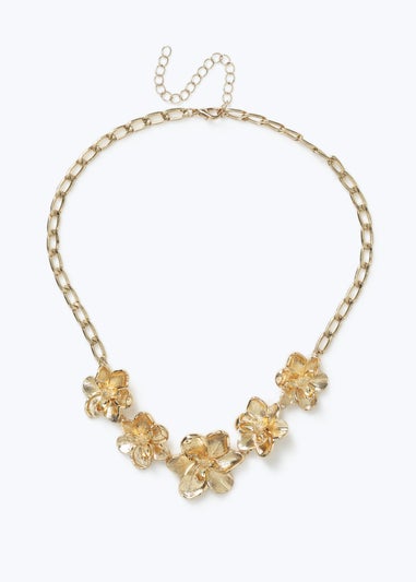 Muse Gold Flower Necklace