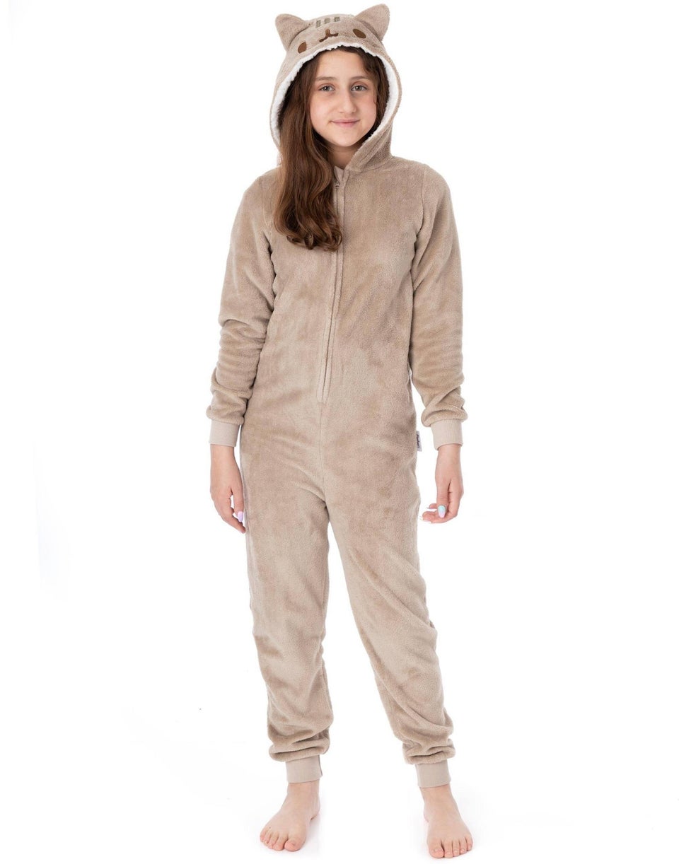 Vanilla Underground Pusheen Brown Girls Novelty Onesie (9-14 Years)