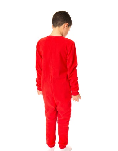 Vanilla Underground Hot Wheels Pit Crew Style Boys Red Onesies (3-10 Years)