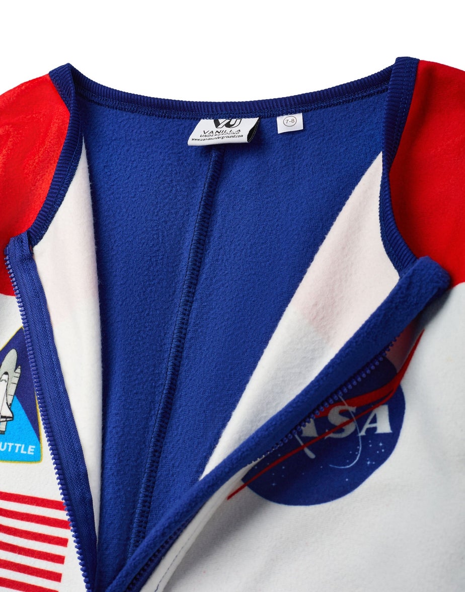 Vanilla Underground NASA Astronaut Boys Blue Onesie (5-14 Years)