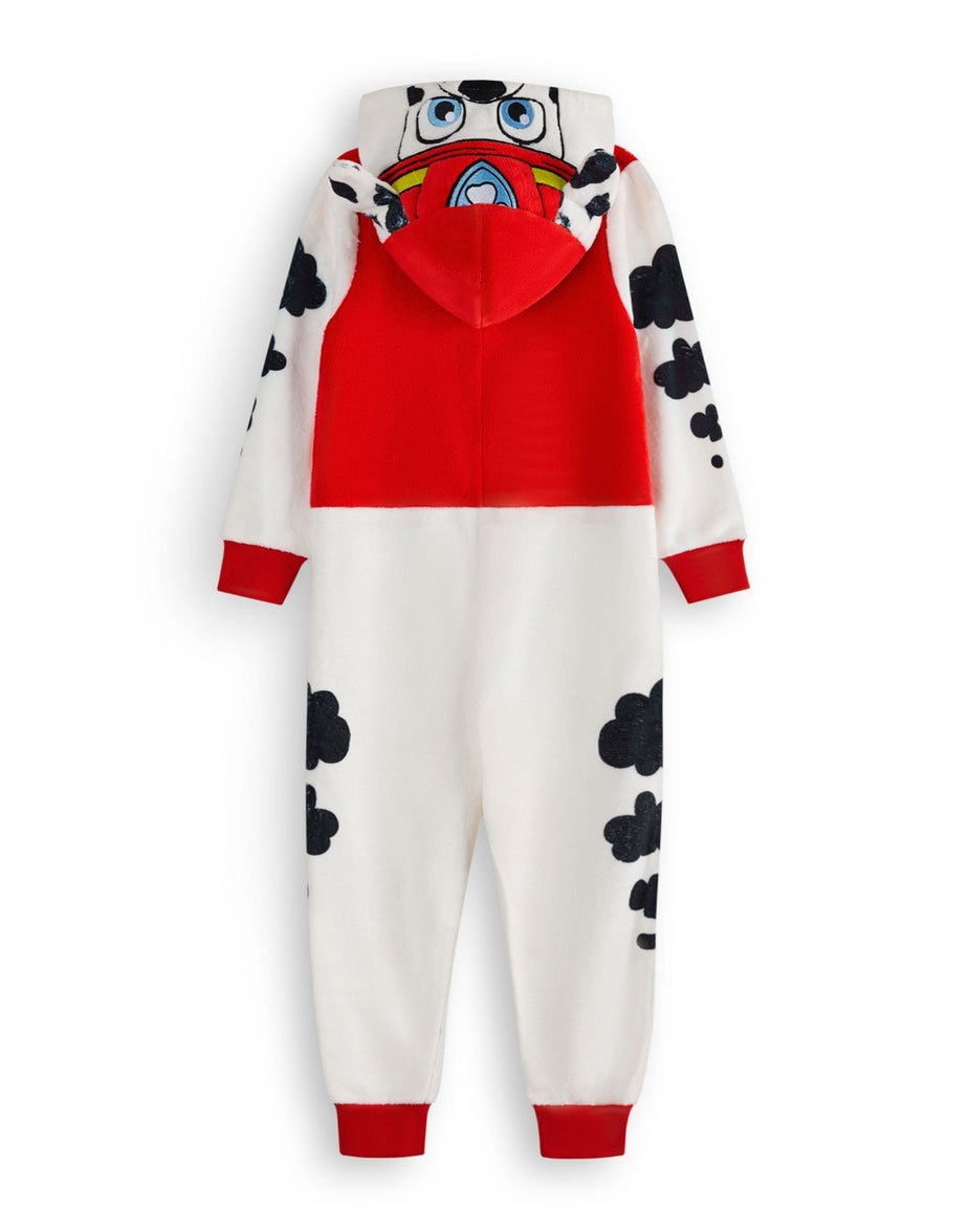 Vanilla Underground Paw Patrol Marshall Applique Face Unisex Kids Red Onesies (2-7 Years)