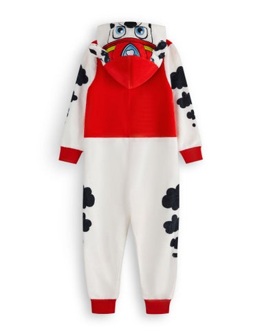 Vanilla Underground Paw Patrol Marshall Applique Face Unisex Kids Red Onesies (2-7 Years)