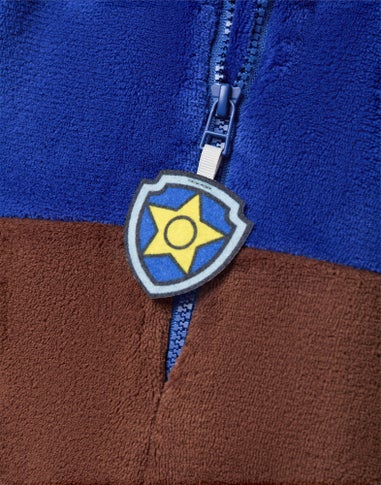 Vanilla Underground Paw Patrol Chase Applique Face Unisex Kids Blue Onesies (2-7 Years)