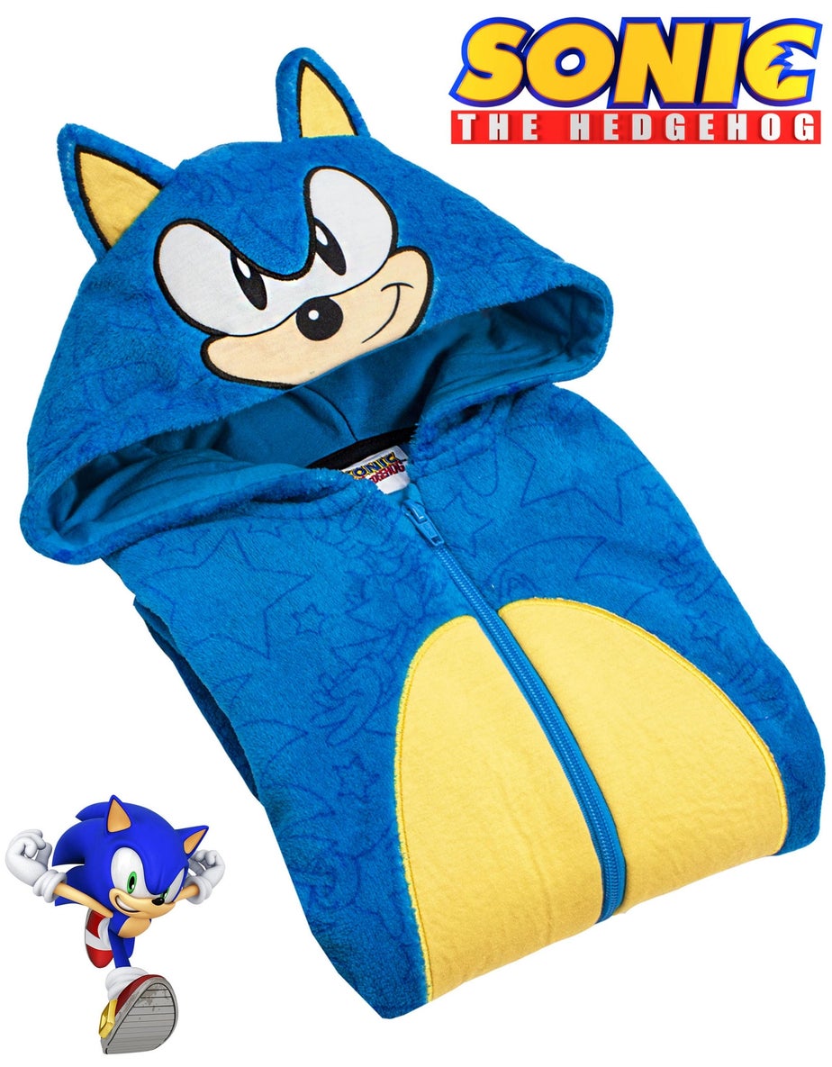Vanilla Underground Sonic The Hedgehog Blue Cosplay Boy's 3D Onesie (4-12 Years)