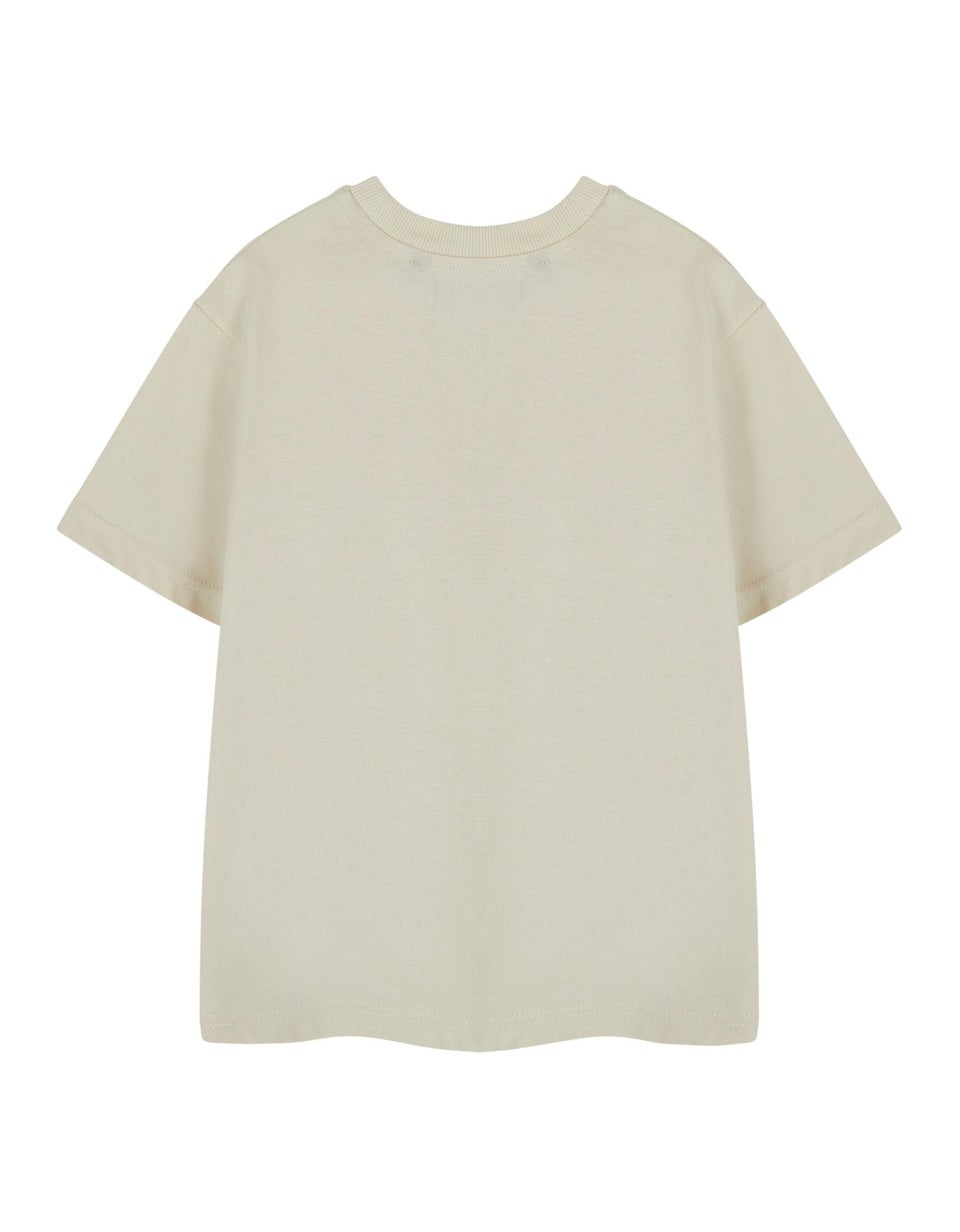 Roald Dahl James & The Giant Peach Unisex Kids Beige T-Shirt (3-14 Years)