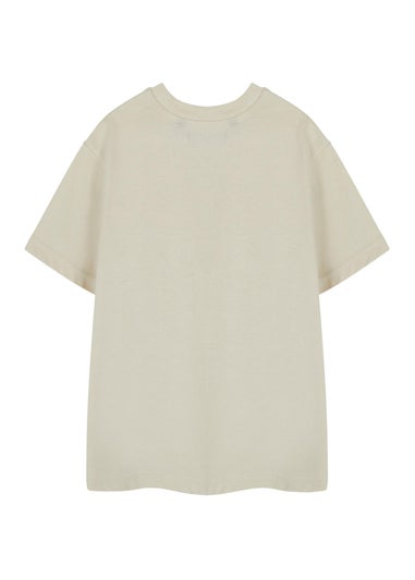 Roald Dahl James & The Giant Peach Unisex Kids Beige T-Shirt (3-14 Years)