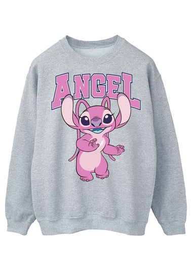 Disney Lilo & Stitch Angel Heather Grey Graphic Sweatshirt