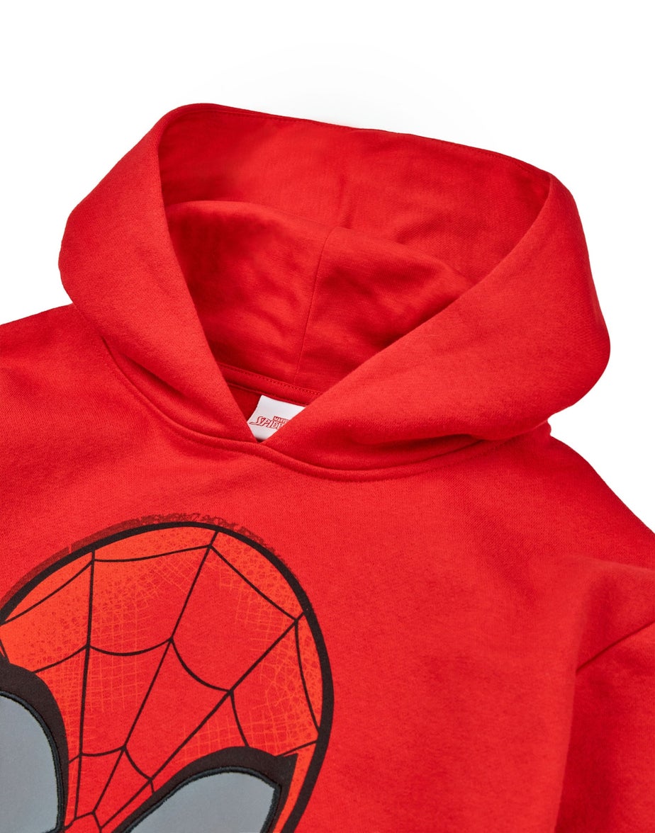 Vanilla Underground Marvel Spiderman Boys Red Hoodie (2-8 Years)