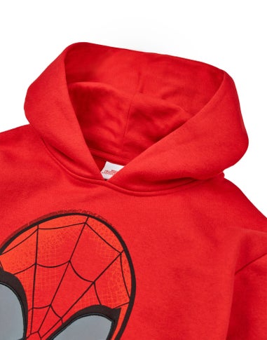 Vanilla Underground Marvel Spiderman Boys Red Hoodie (2-8 Years)
