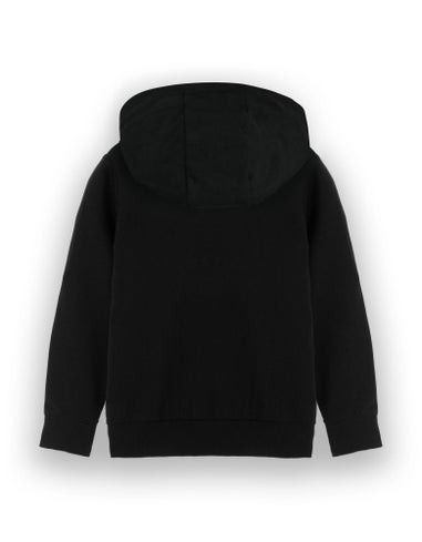 Vanilla Underground Minecraft Creeper Print at Front Big Kids Black Hoodie (5-14 Years)